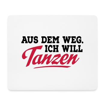 tanzen - Mousepad (Querformat) - Weiß - Vorne