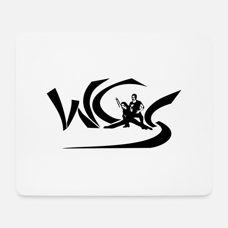 West Coast Swing - WCS - Mousepad (Querformat) - Weiß