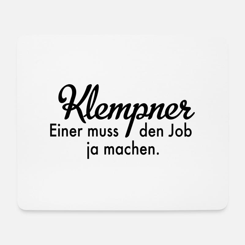 Klempner - Mousepad (Querformat) - Weiß