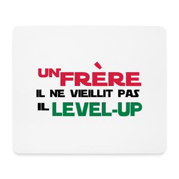 UN frère NE VIEILLIT PAS - Tapis de souris (format paysage) - blanc - Devant