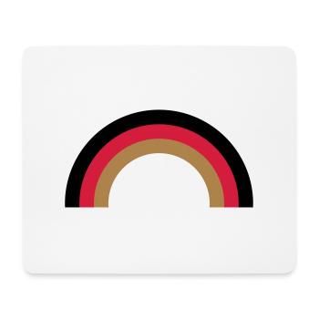 regenbogen_deutsch - Mousepad (Querformat) - Weiß - Vorne