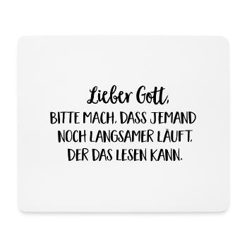 laufen - Mousepad (Querformat) - Weiß - Vorne