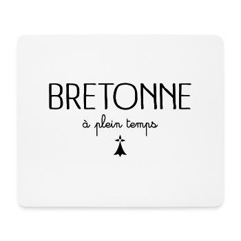 Bretonne à Plein Temps - Tapis de souris (format paysage) - blanc - Devant