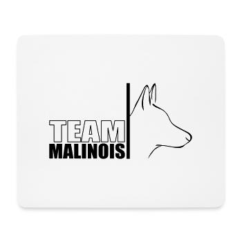 TEAM MALINOIS Wilsigns Hundesport Hunde Hund - Mousepad (Querformat) - Weiß - Vorne