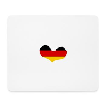I love Germany - heart hands - Mouse Pad (horizontal) - white - Front