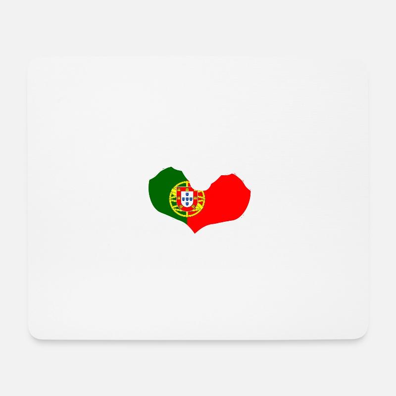 Ich liebe Portugal - Herz Hände - Mousepad (Querformat) - Weiß