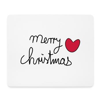 Merry Christmas - Mousepad (Querformat) - Weiß - Vorne