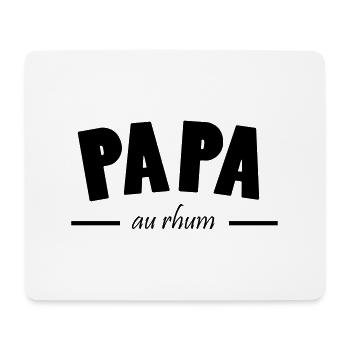 papa au rhum - Tapis de souris (format paysage) - blanc - Devant
