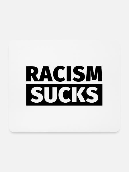 Gegen Rechts - Mousepad (Querformat) - Weiß