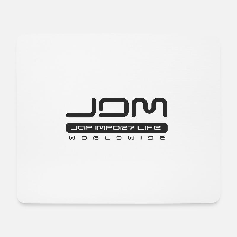 JDM-Import WRC-Stil - Mousepad (Querformat) - Weiß