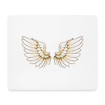 Flügelpaar - Mousepad (Querformat) - Weiß - Vorne