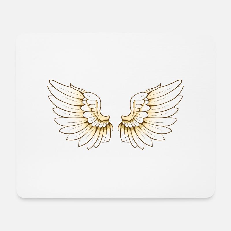 Flügelpaar - Mousepad (Querformat) - Weiß