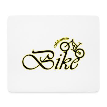 mountain bike - Tapis de souris (format paysage) - blanc - Devant