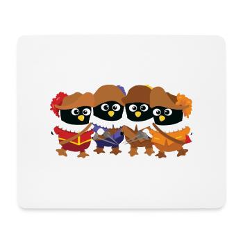 Penguins Musketiere - Mousepad (Querformat) - Weiß - Vorne