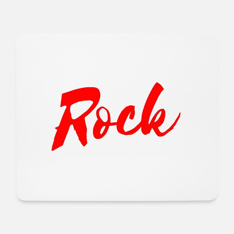 Rock - Mousepad (Querformat) - Weiß