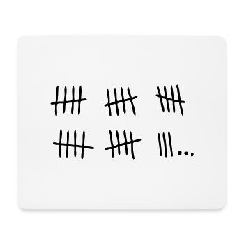 Brotkorb Gefängnis bar past.1 Tag - Mousepad (Querformat) - Weiß - Vorne