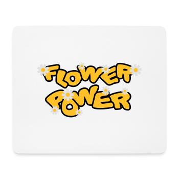 flower_power - Tapis de souris (format paysage) - blanc - Devant