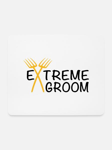 groom - Mousepad (Querformat) - Weiß