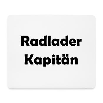 Radlader Kapitän - Mousepad (Querformat) - Weiß - Vorne