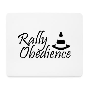 Rally Obedience - Mousepad (Querformat) - Weiß - Vorne