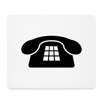 Vieux téléphone - Tapis de souris (format paysage) - blanc - Devant