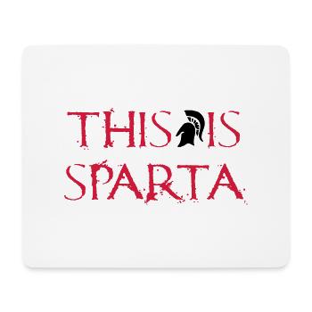 This is Sparta - Mousepad (Querformat) - Weiß - Vorne