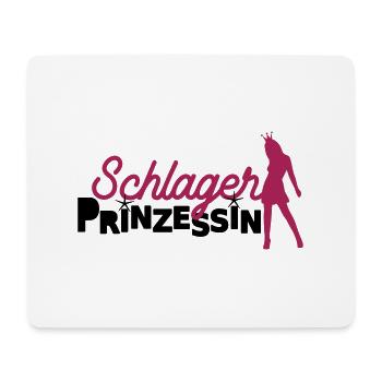 Schlager Prinzessin Deutscher Schlager Fans - Mousepad (Querformat) - Weiß - Vorne