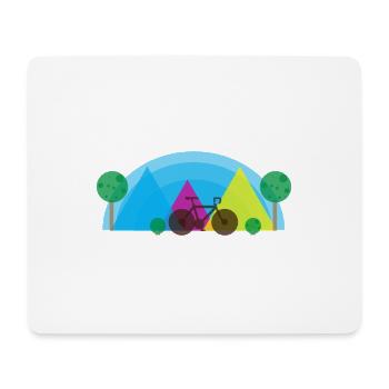 Cyclocross Mountain Bike MTB Road Bike Gift - Mouse Pad (horizontal) - white - Front