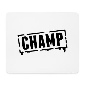 champ_stamp_grunge_g1 - Tapis de souris (format paysage) - blanc - Devant