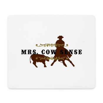 mrs_cowsense_neu - Mousepad (Querformat) - Weiß - Vorne