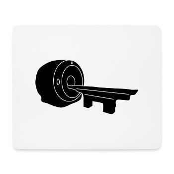 Resonanz magnetische_m1 - Mousepad (Querformat) - Weiß - Vorne