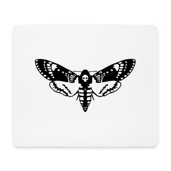 skull Schädel Totenkopfschwärmer - Mousepad (Querformat) - Weiß - Vorne
