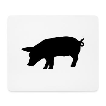 schwein_f1 - Tapis de souris (format paysage) - blanc - Devant