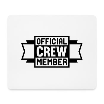 official_crew_member_f1 - Tapis de souris (format paysage) - blanc - Devant
