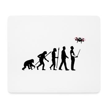Evolution Modellflieger Drohne 4 Propeller - Mousepad (Querformat) - Weiß - Vorne
