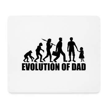 évolution du texte de papa papa papa et fille papa - Tapis de souris (format paysage) - blanc - Devant