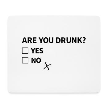 are you drunk - Tapis de souris (format paysage) - blanc - Devant