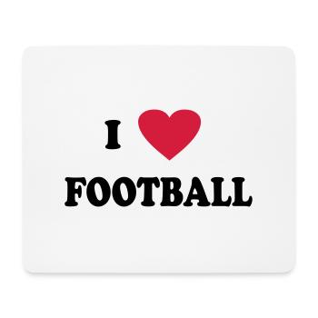 I Love Football - Mouse Pad (horizontal) - white - Front