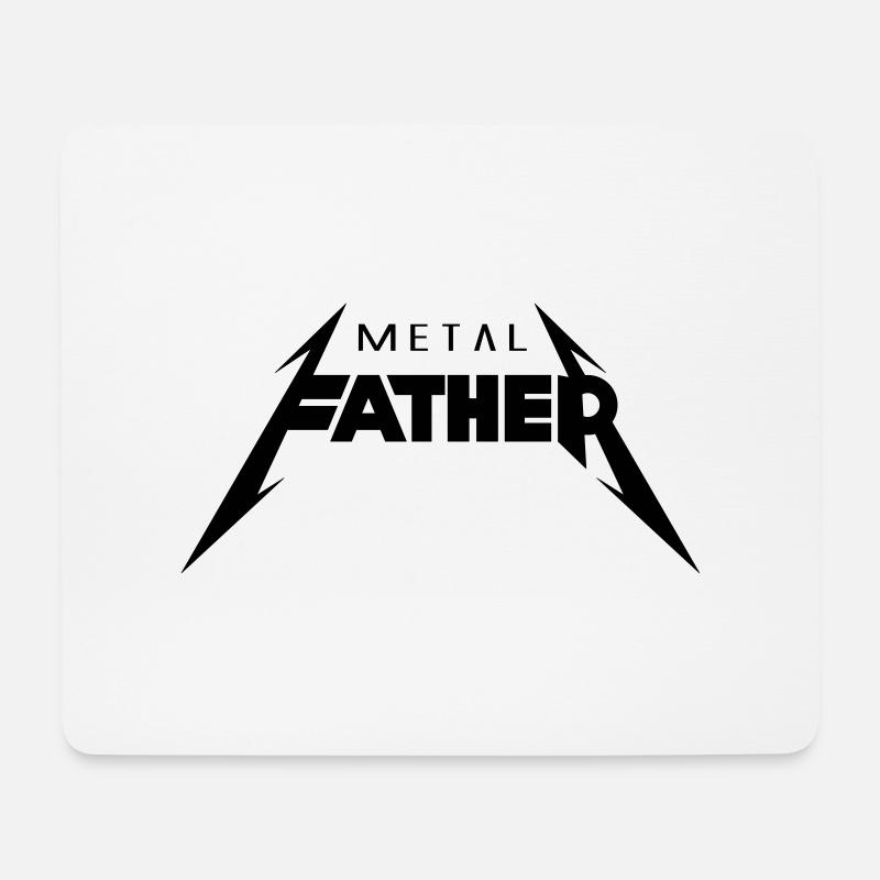 Metal Father_V2 - Mousepad (Querformat) - Weiß