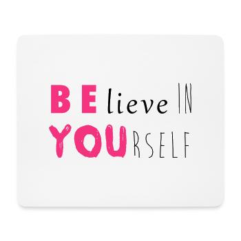 Be you - Mousepad (Querformat) - Weiß - Vorne