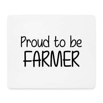 Proud to be Farmer - Mousepad (Querformat) - Weiß - Vorne