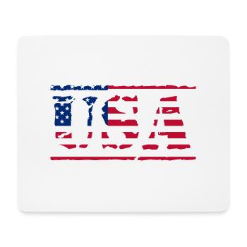 usa - Mousepad (Querformat) - Weiß - Vorne