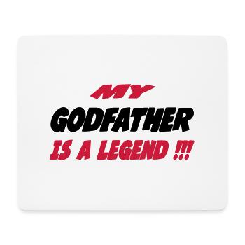 My godfather is a legend !!! 111 - Mousepad (Querformat) - Weiß - Vorne