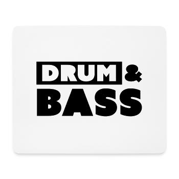 Drum & Bass - Mousepad (Querformat) - Weiß - Vorne