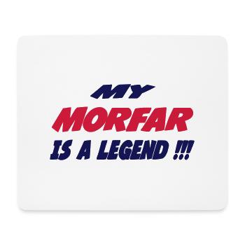 My morfar is a legend !!! - Tapis de souris (format paysage) - blanc - Devant