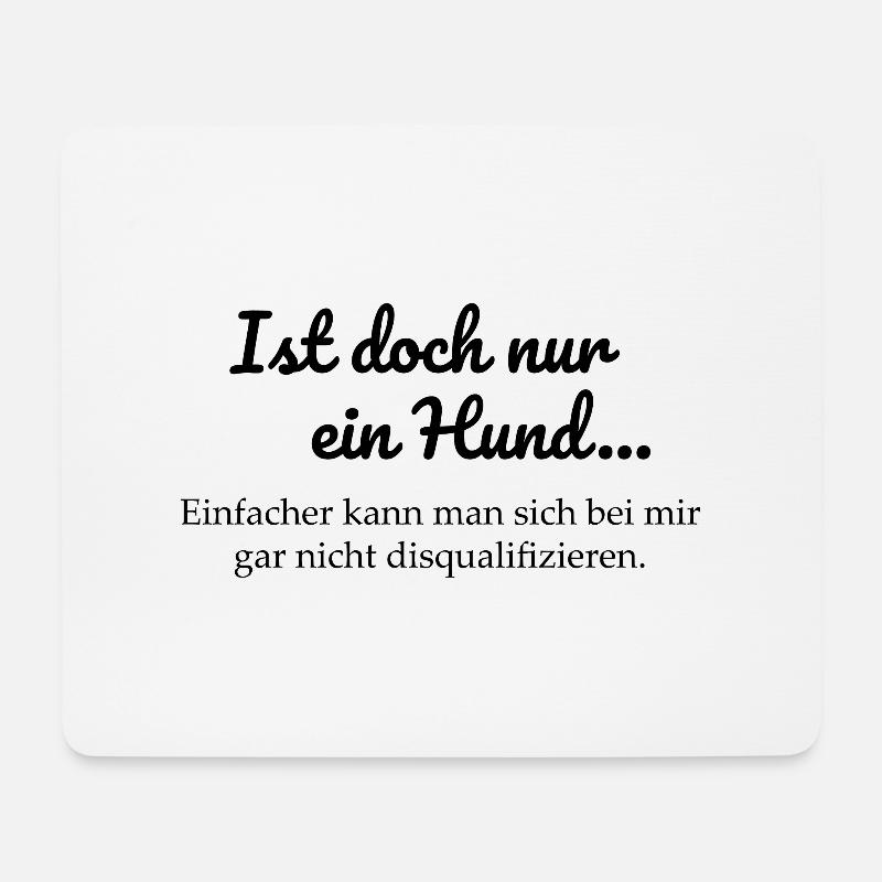 Hundeliebe - Mousepad (Querformat) - Weiß