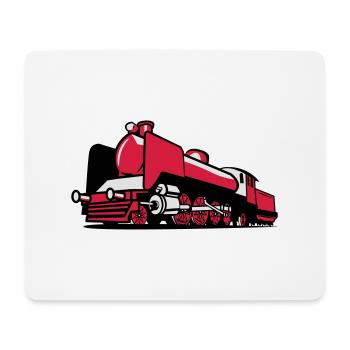 dampflok chemin de fer tendre - Tapis de souris (format paysage) - blanc - Devant