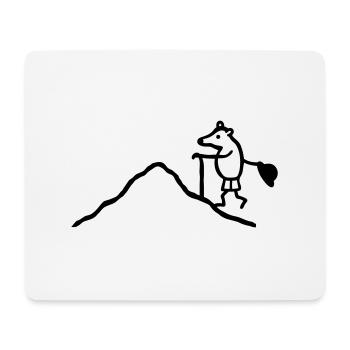 Maulwurf klettern - Mousepad (Querformat) - Weiß - Vorne