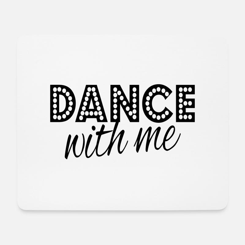 dance with me - Mousepad (Querformat) - Weiß