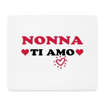 Nonna ti amo - Mousepad (Querformat) - Weiß - Vorne